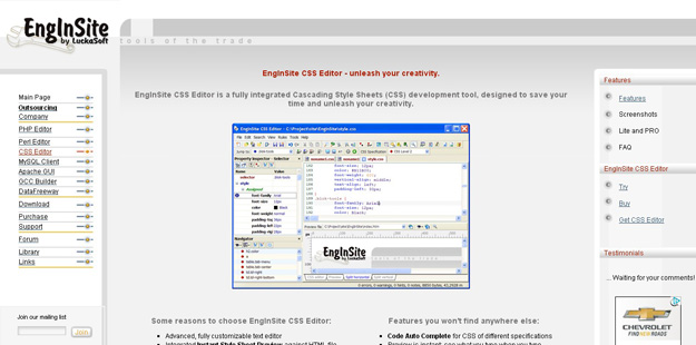 CSS Editor by EngInSite