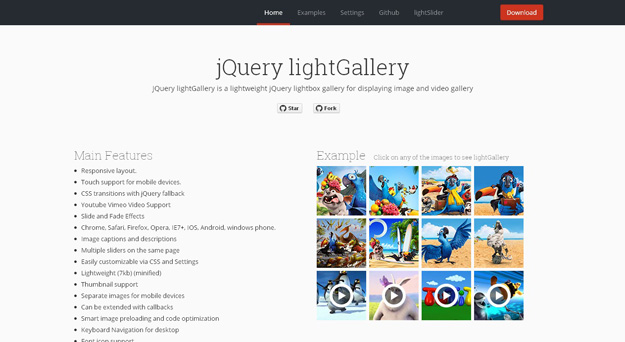 JQuery lightGallery