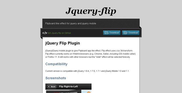 Jquery flip