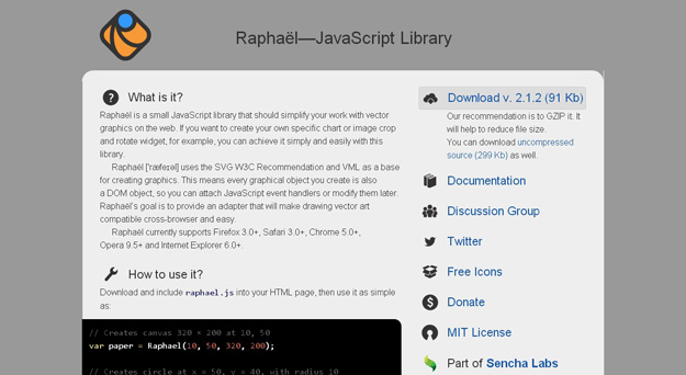 Raphaël—JavaScript Library