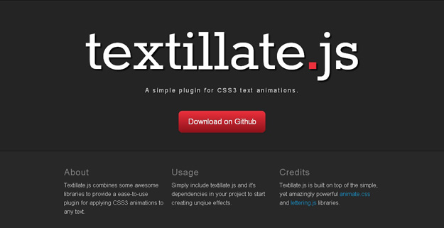 Textillate.js