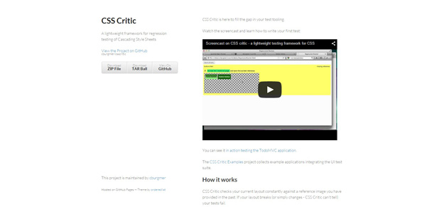 css critics