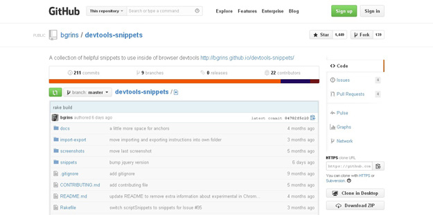 github snippets