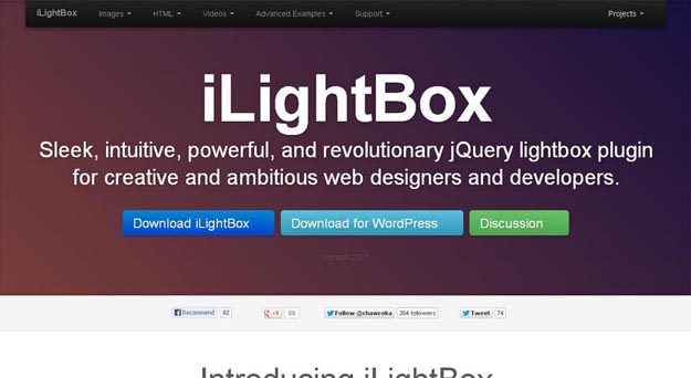 20款美化网站的 jQuery Lightbox 灯箱插件