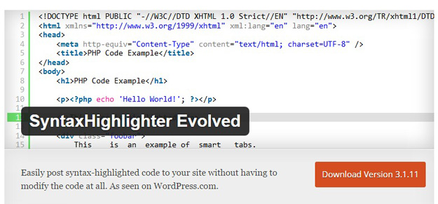 syntax highlighter evolved