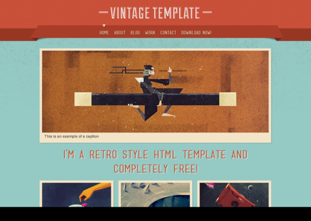 Vintage Website Design Templates