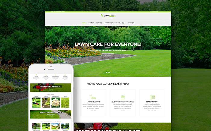 Lawn Mowing WordPress Theme 