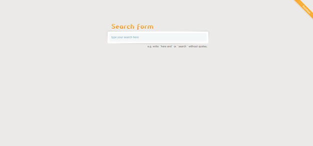 Ajax search form