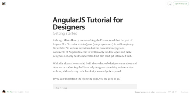 AngularJS Tutorial for Designers — Medium