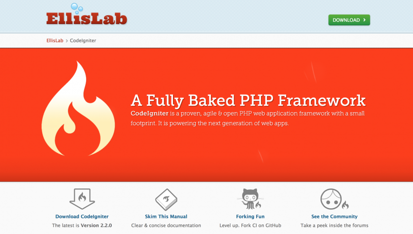 CodeIgniter PHP Framework