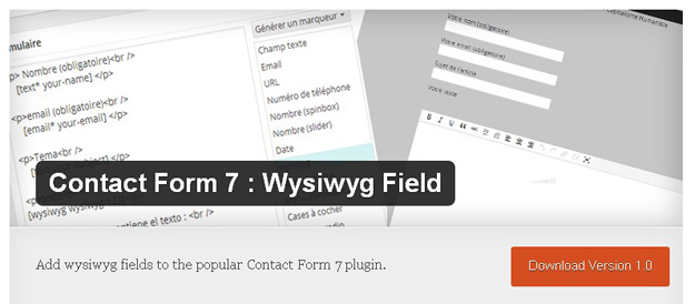 Contact Form 7   Wysiwyg Field
