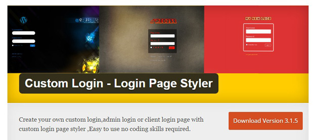 Custom Login Login Page Styler