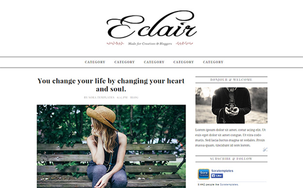 Eclair Blogger Template
