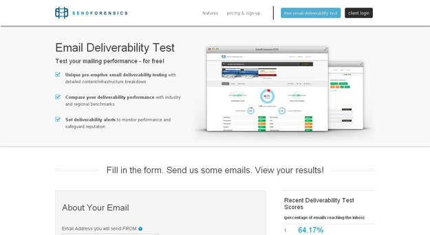 Email Deliverability Test