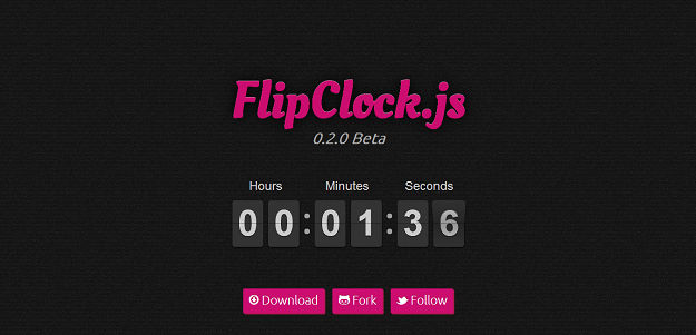 flipclock js examples