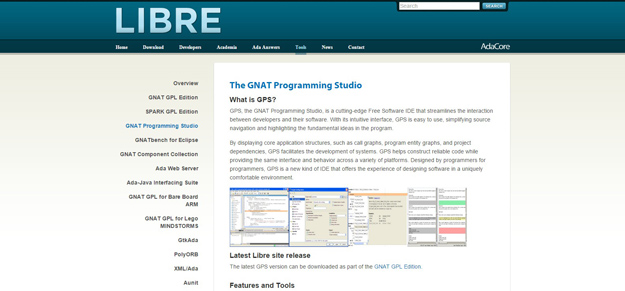 GNAT Programming Studio   Tools   Libre