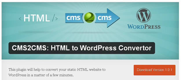 Html to WordPress Convertor