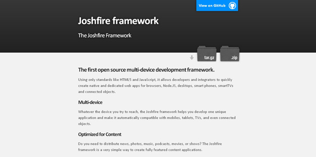Joshfire framework