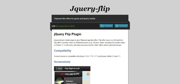 Jquery flip