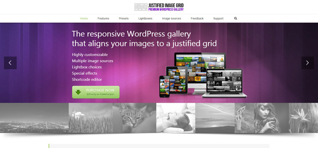 Justified Image Grid Premium WordPress Gallery