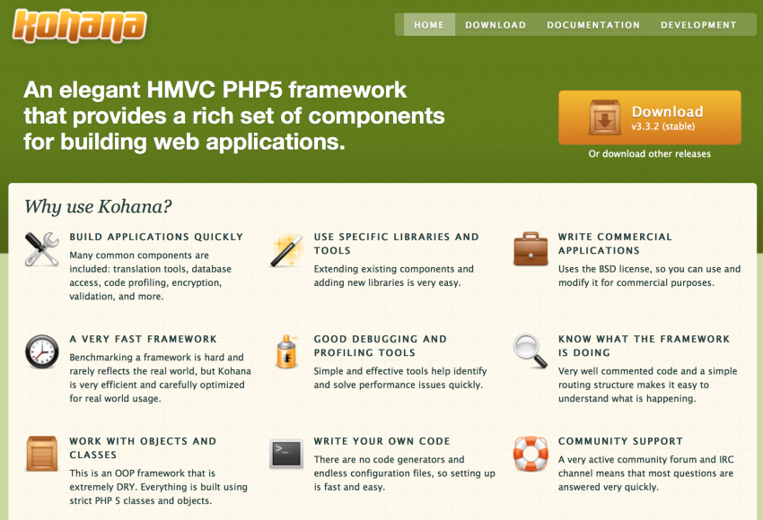 Kohana PHP Framework