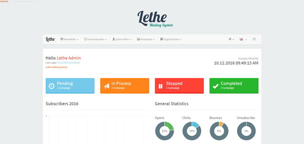 lethe-newsletter-mailing-system