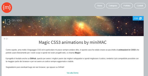 Magic CSS3 animations