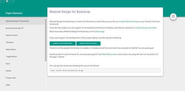 Material Design for Bootstrap