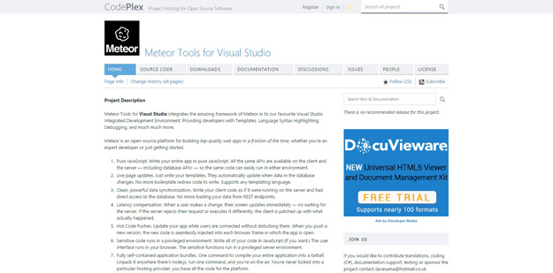Meteor Tools for Visual Studio jpeg