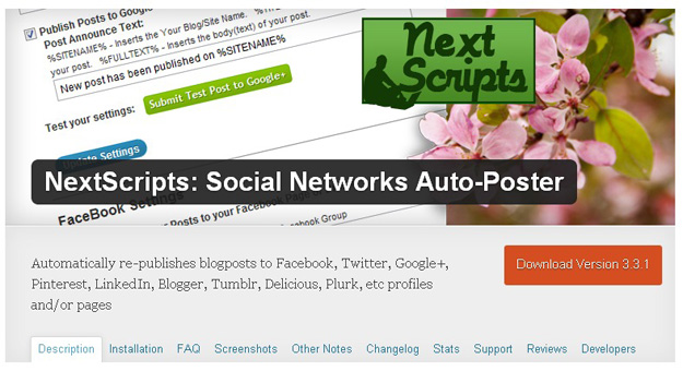 NextScripts  Social Networks Auto Poster