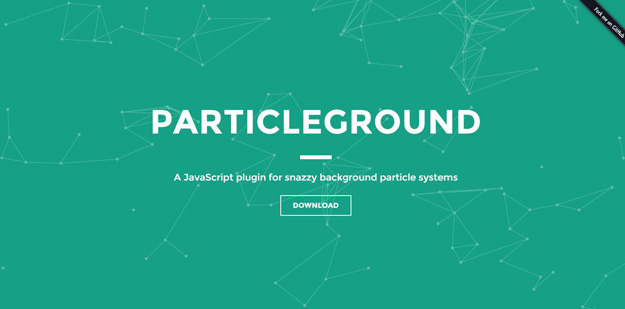 Particleground demo