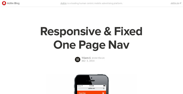 Responsive   Fixed One Page Nav