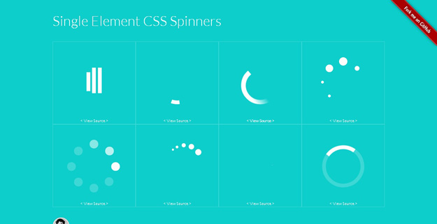 Single Element CSS Spinners - 18 CSS Effect Libraries for Creating Beautiful Animations