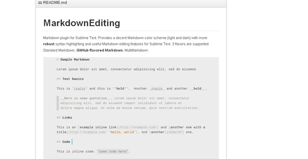 SublimeText Markdown