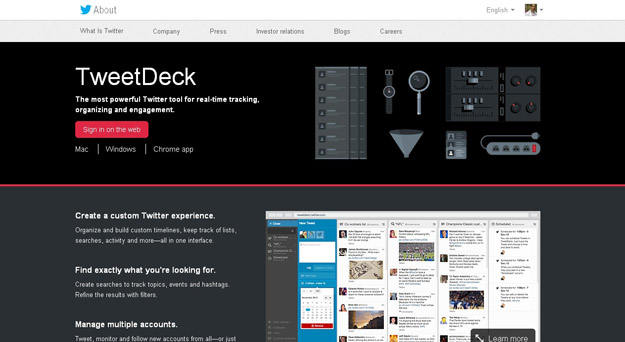 TweetDeck - 15 Must Have Twitter Tools for Your Collection
