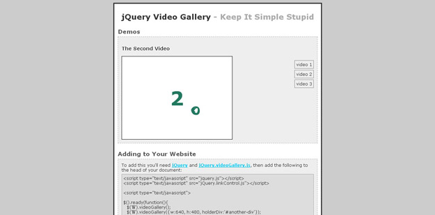 Video Gallery Plugin