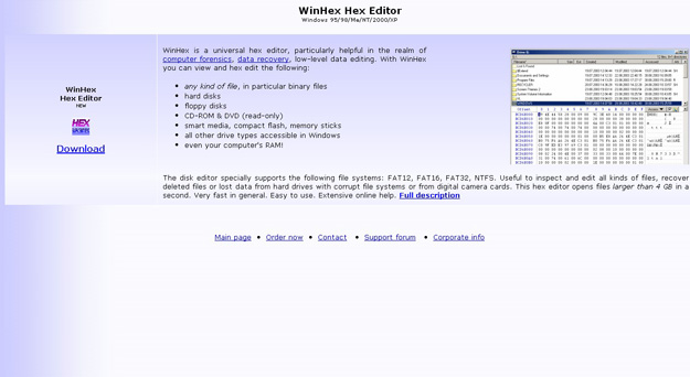 WinHex Hex Editor