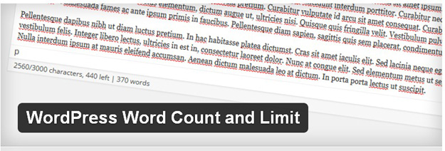 WordPress Word Count and Limit