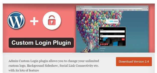 admin custom login plugin