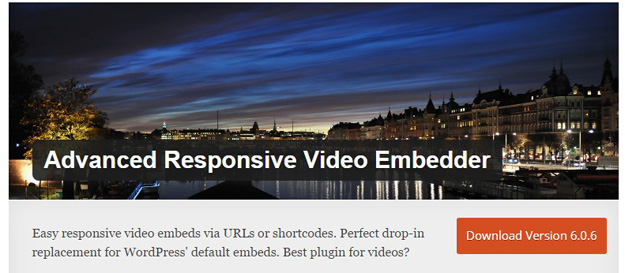 advnced responsive video embedder