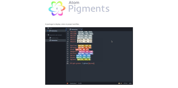 atom pigments