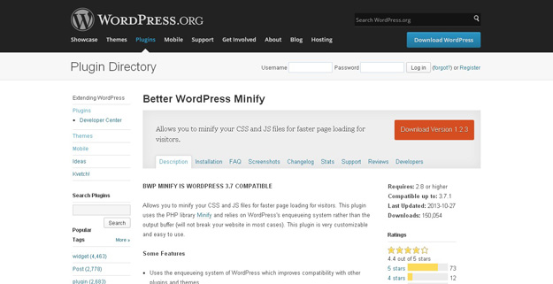 better wordpress minify