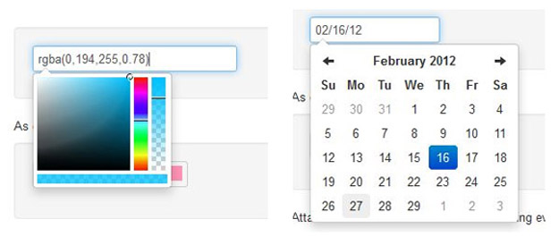 bootstrap-datepicker- calendar