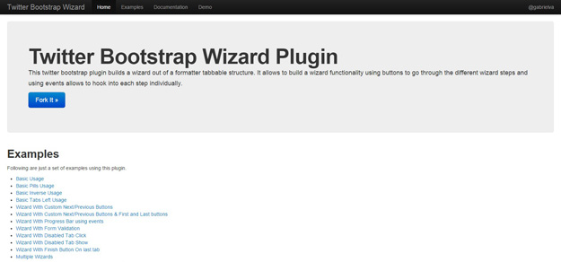 bootstrap wizard plugin