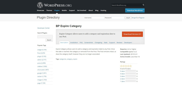 bp expire category