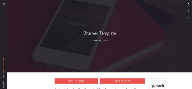 brushed template