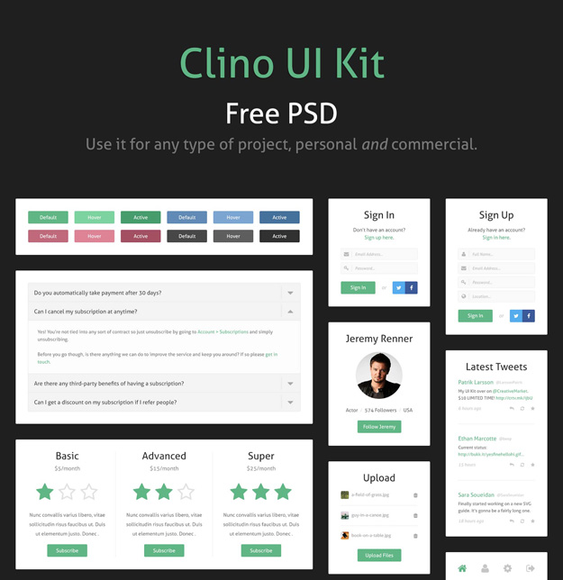 clino free ui kit