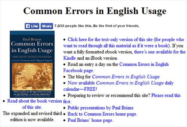 common error in english