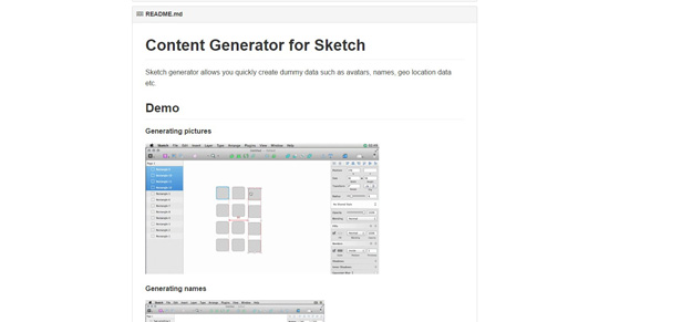 content generator sketch plugin