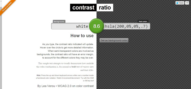 contrast ratio